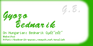 gyozo bednarik business card